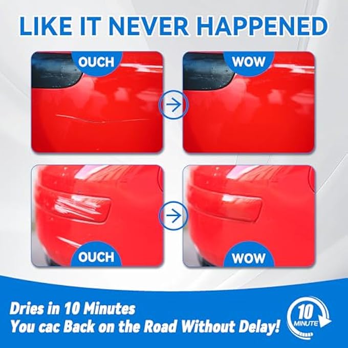 xdotoar TOUCH UP PAINT FOR CARS, PURE RED CAR PAINT SCRATCH REPAIR, AUTO PAINT REPAIR PEN, AUTOMOTIVE SCRATCH REMOVER, PROFESSIONAL SEAMLESS COVERAGE, COLOR ACCURATE, LONG LASTING ADHENSION, FAST DRYING - Image 4
